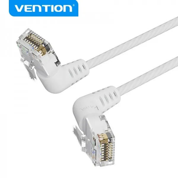 Cavo di rete Vention Slim Cat.6A RJ45 UTP con testa girevole a 360° - 15 m - Bianco