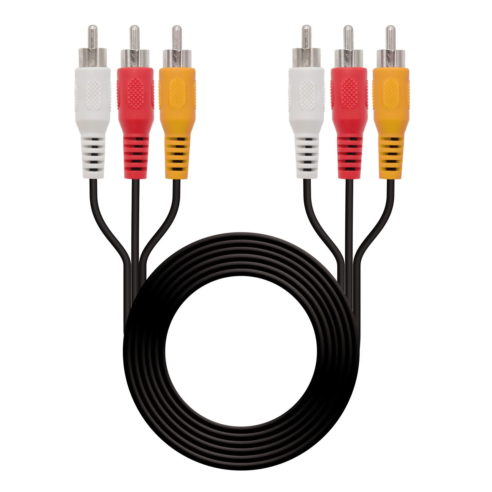 Nanocable 10.24.0802 cavo video composito 18 m 3 x RCA Nero