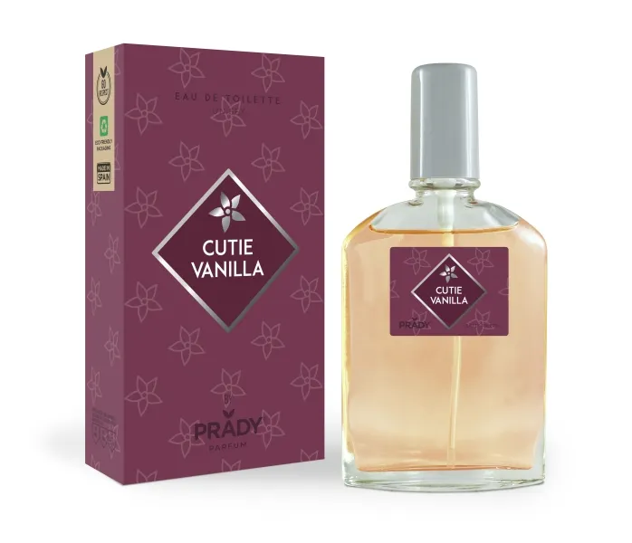 Prady Colonia Unisex Cuttie Vaniglia - Flacone da 90 ml - Flacone spray