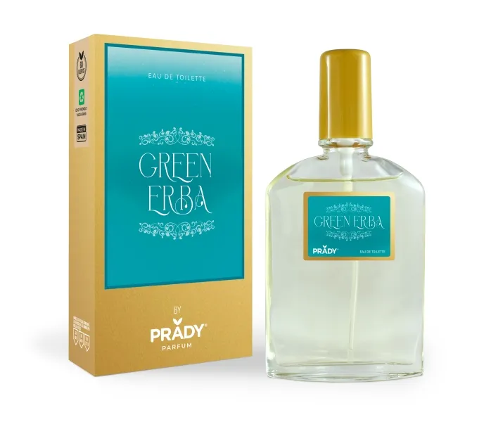 Prady Colonia unisex alle erbe verdi - Flacone da 90 ml - Flacone spray