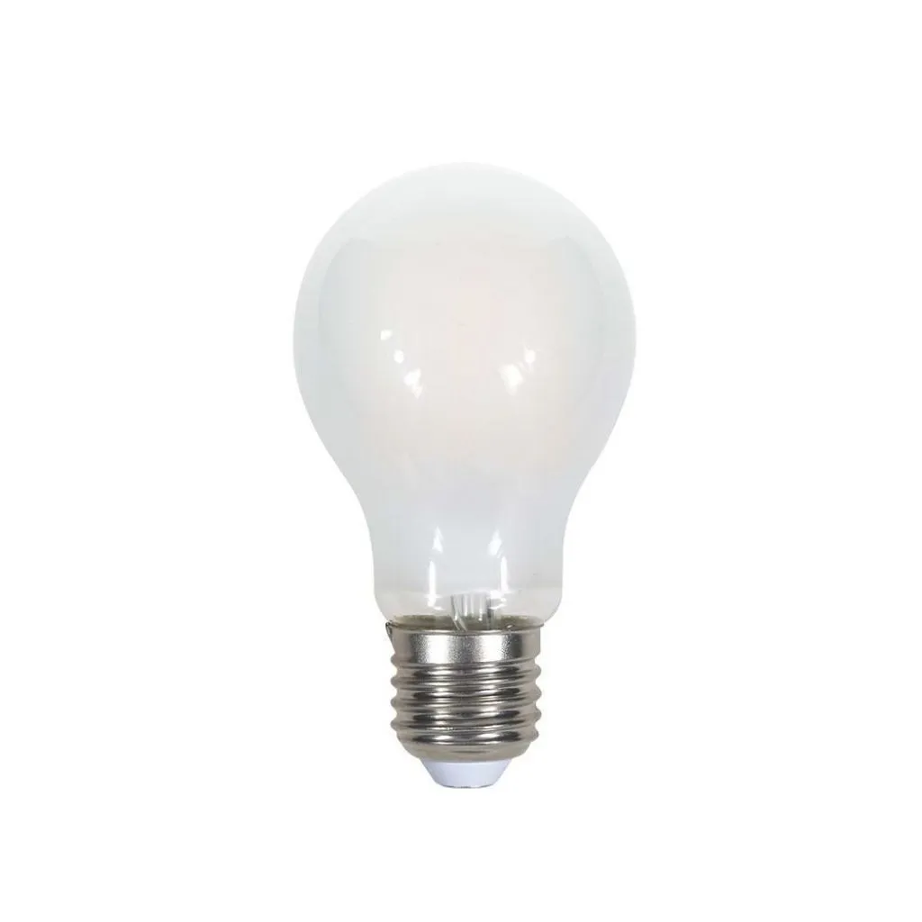 V-TAC Lampadina LED E27 7W A60 Filamento Incrociato Satinato 2700K