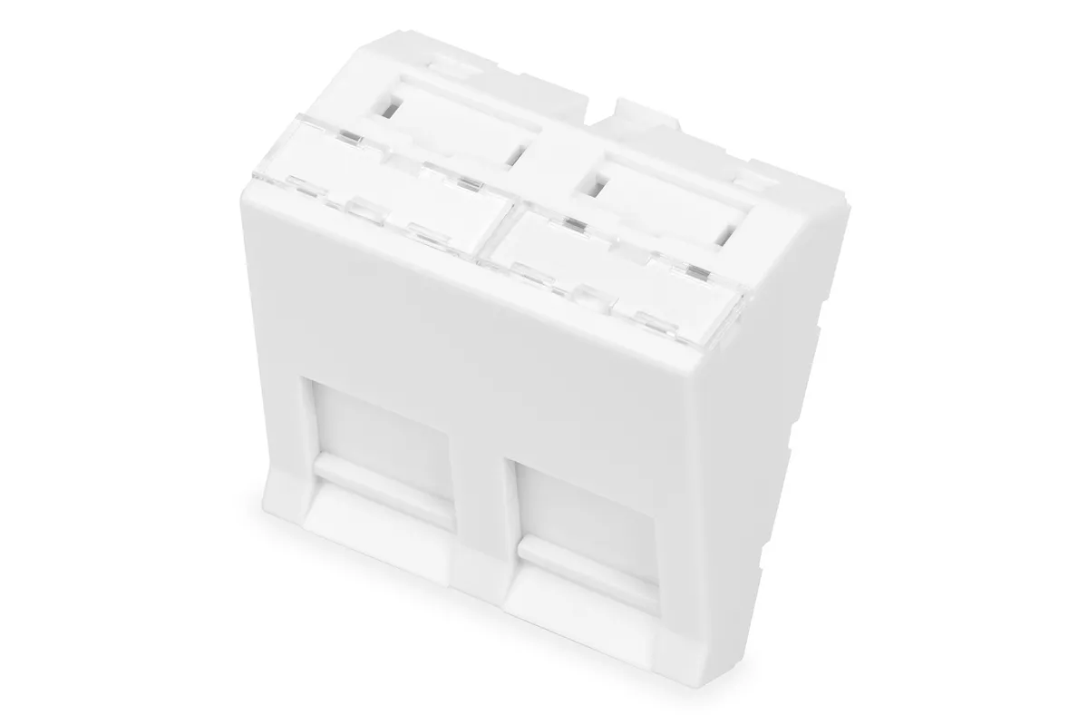 Pannello Frontale 2 Porte 45 X 45 Mm Angolato Per Telaio Dn-93802-5-Sh