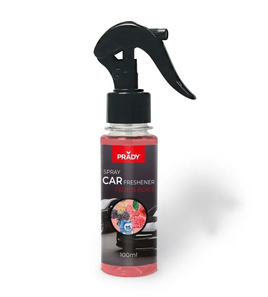 Deodorante per auto Prady ai frutti rossi - Flacone spray da 100 ml