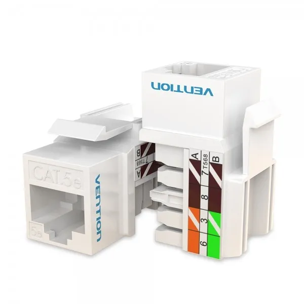 Connettore di rete Vention Cat.6 UTP RJ45 - Nero e bianco