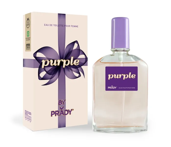 Profumo da donna Prady Purple - Flacone da 90 ml - Flacone spray