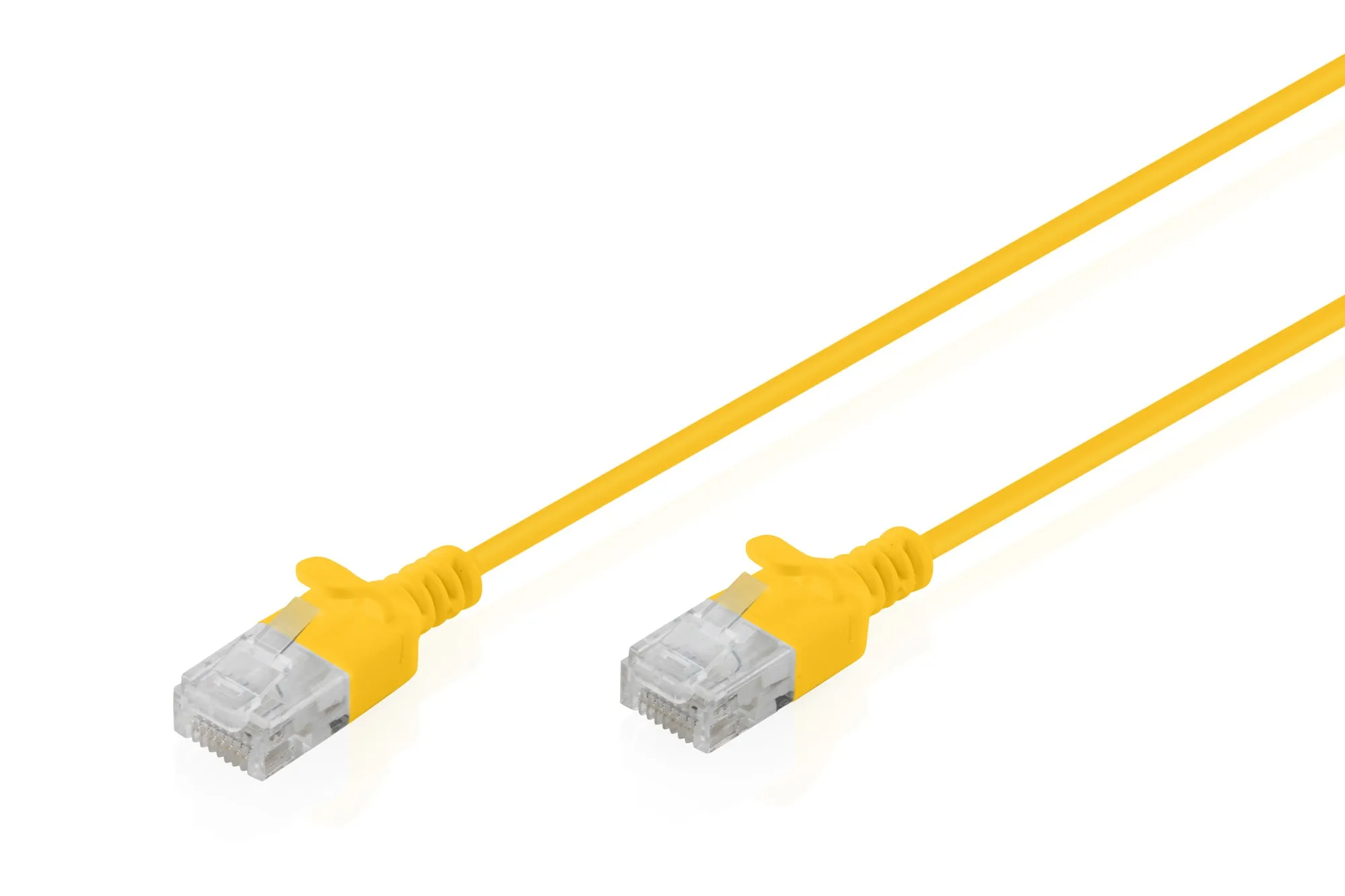 Cavo Rete Cat 6 U-Utp Rame Lszh Slim 0.5 M Giallo