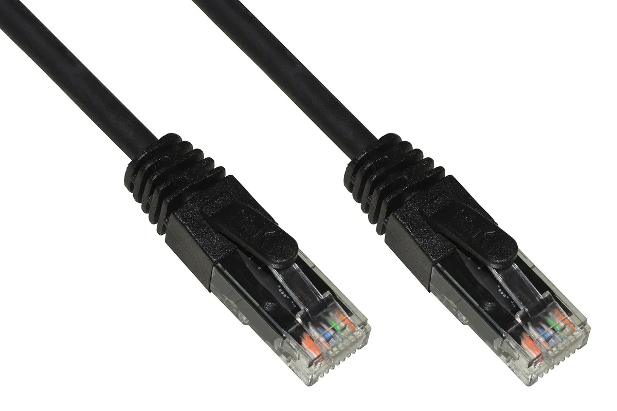 Cavo Rete Categoria 6A Non Schermato Utp Awg24 Colore Nero Halogenfree Mt 025