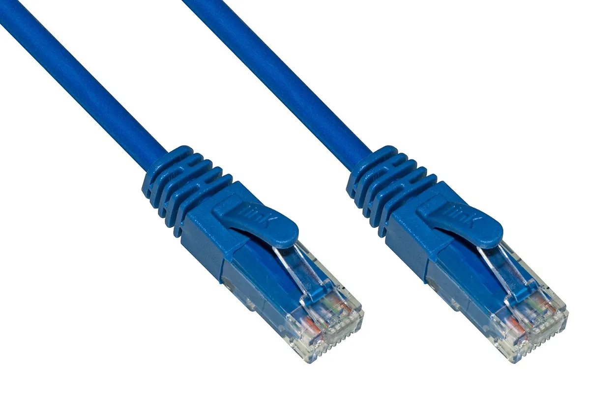 Cavo Rete Categoria 6A Non Schermato Utp Awg24 Colore Blu Halogenfree Mt 025