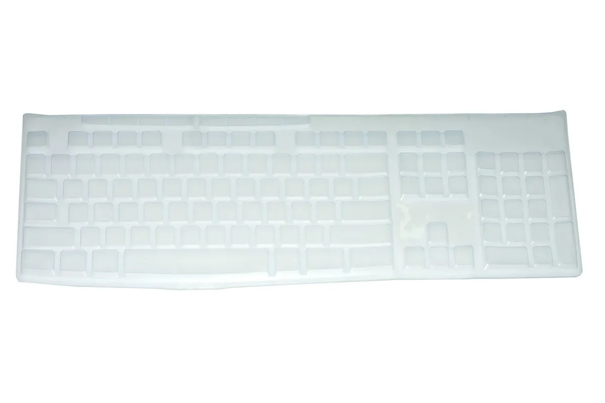 Copritastiera 105 Tasti Lavabile Trasparente In Silicone Per Tastiera 105 Tasti