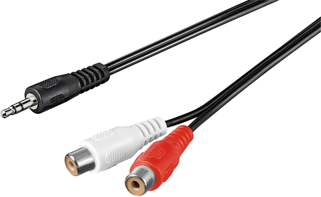 Adattatore Sdoppiatore Audio Stereo 35Mm Maschio - 2Xrca Femmina Mt. 150