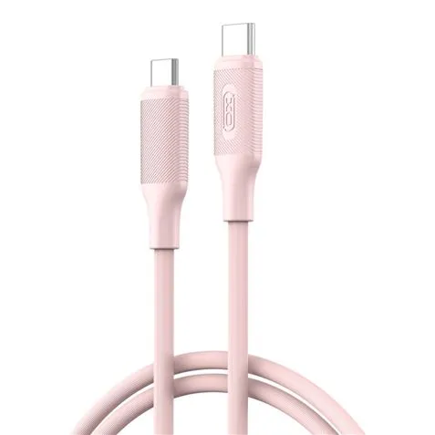 Cavo XO NBQ265B da USB-C maschio a USB-C maschio - 1 m - 60 W - Rosa