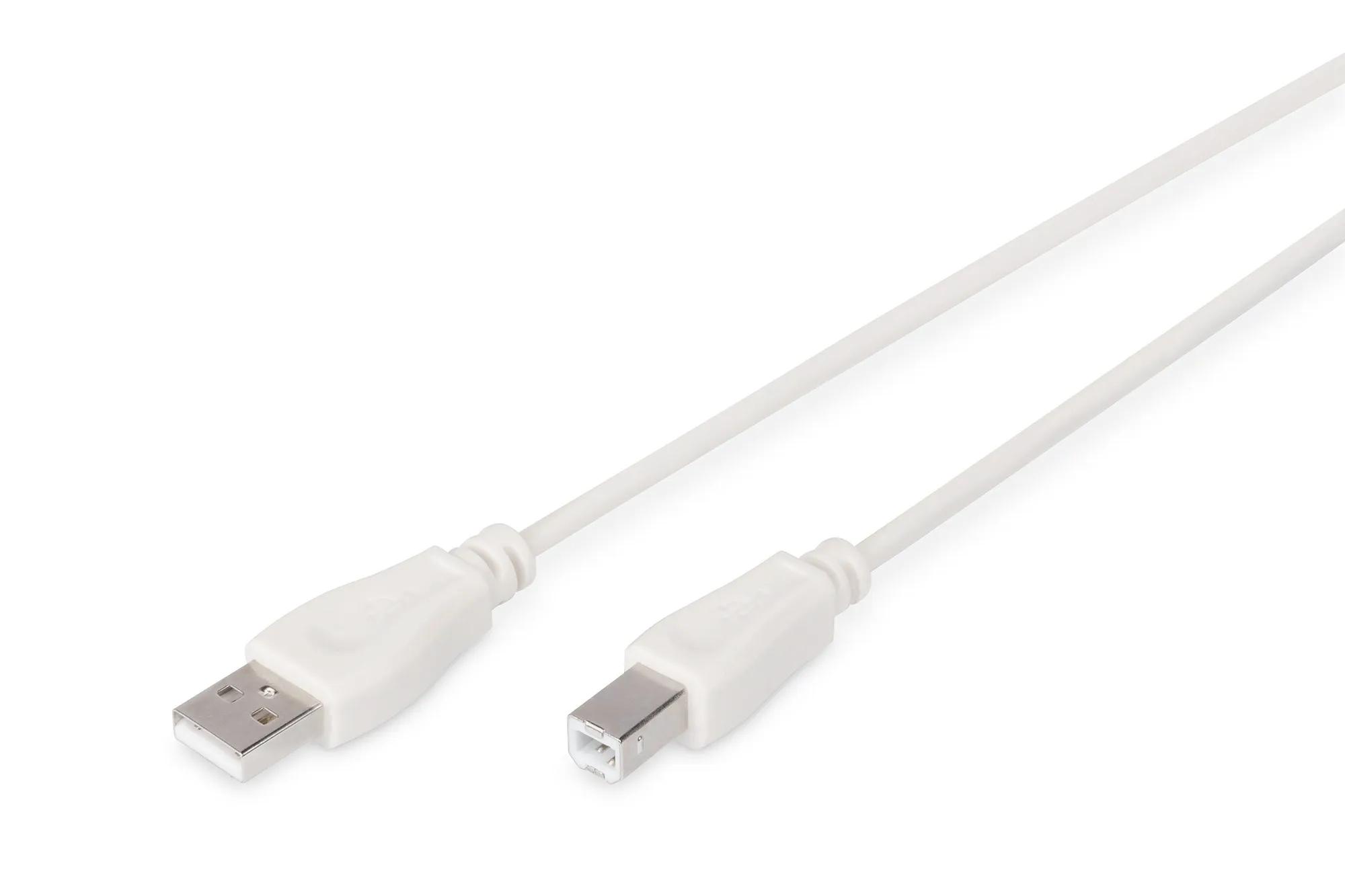 Cavo Usb 2.0 Connettori A-B Lunghezza Mt. 3 Colore Grigio Chiaro