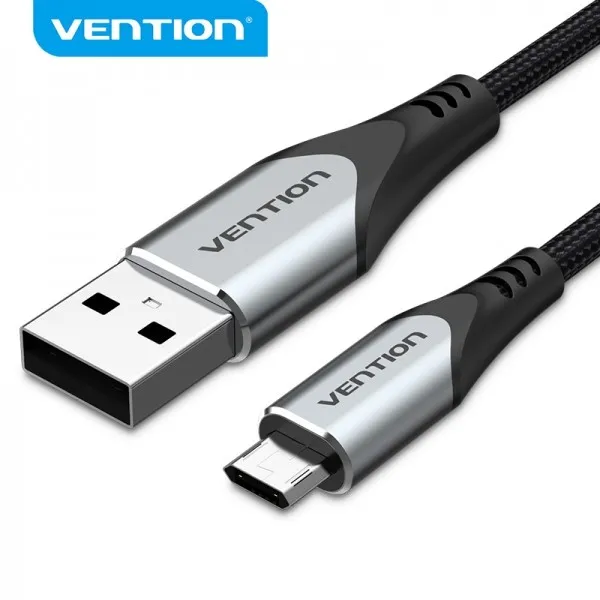 Cavo Vention da USB 2.0 maschio a MicroUSB maschio - 05 m - 3 A 480 Mbps - Nero