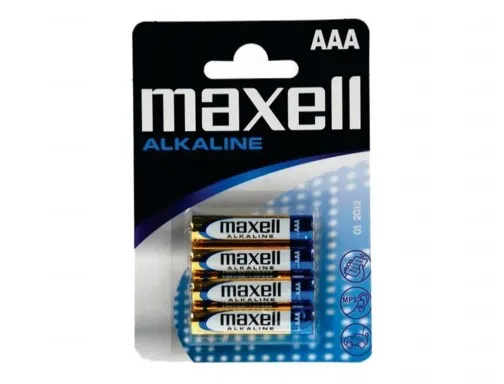 Maxell Confezione da 4 batterie alcaline LR03 AAA 15 V