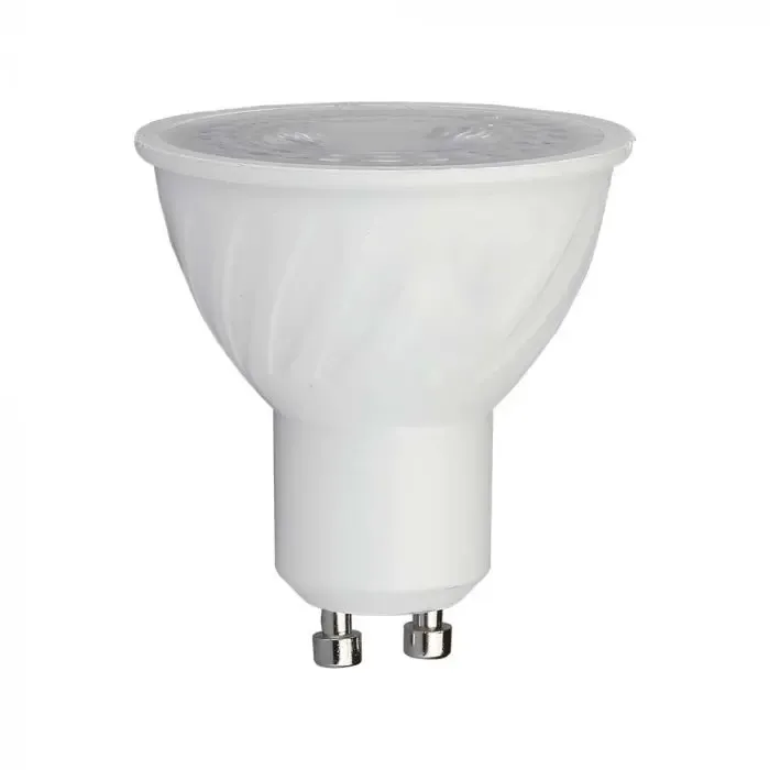 6W Gu10 Ripple Plastic Spotlight-Led By Cree-4000K 38'D Dimmable