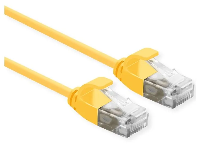 Roline Cavo Utp Data Center Patchcord Cat.6A Class Ea Lsoh Slim Giallo 1M