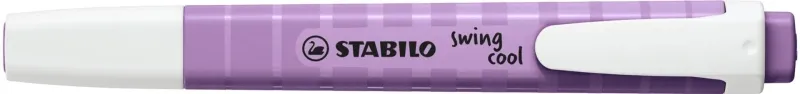 Pennarello fluorescente Stabilo Swing Cool Naturecolors Wildflower - Corpo piatto - Punta a scalpello - Tratto da 1 a 4 mm - Inchiostro a base d'acqua - Anti-essiccazione - Colore lilla grigiastro