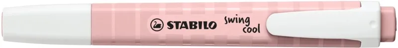 Pennarello fluorescente Stabilo Swing Cool Naturecolors Wildflower - Corpo piatto - Punta a scalpello - Tratto da 1 a 4 mm - Inchiostro a base d'acqua - Anti-essiccazione - Colore rosa
