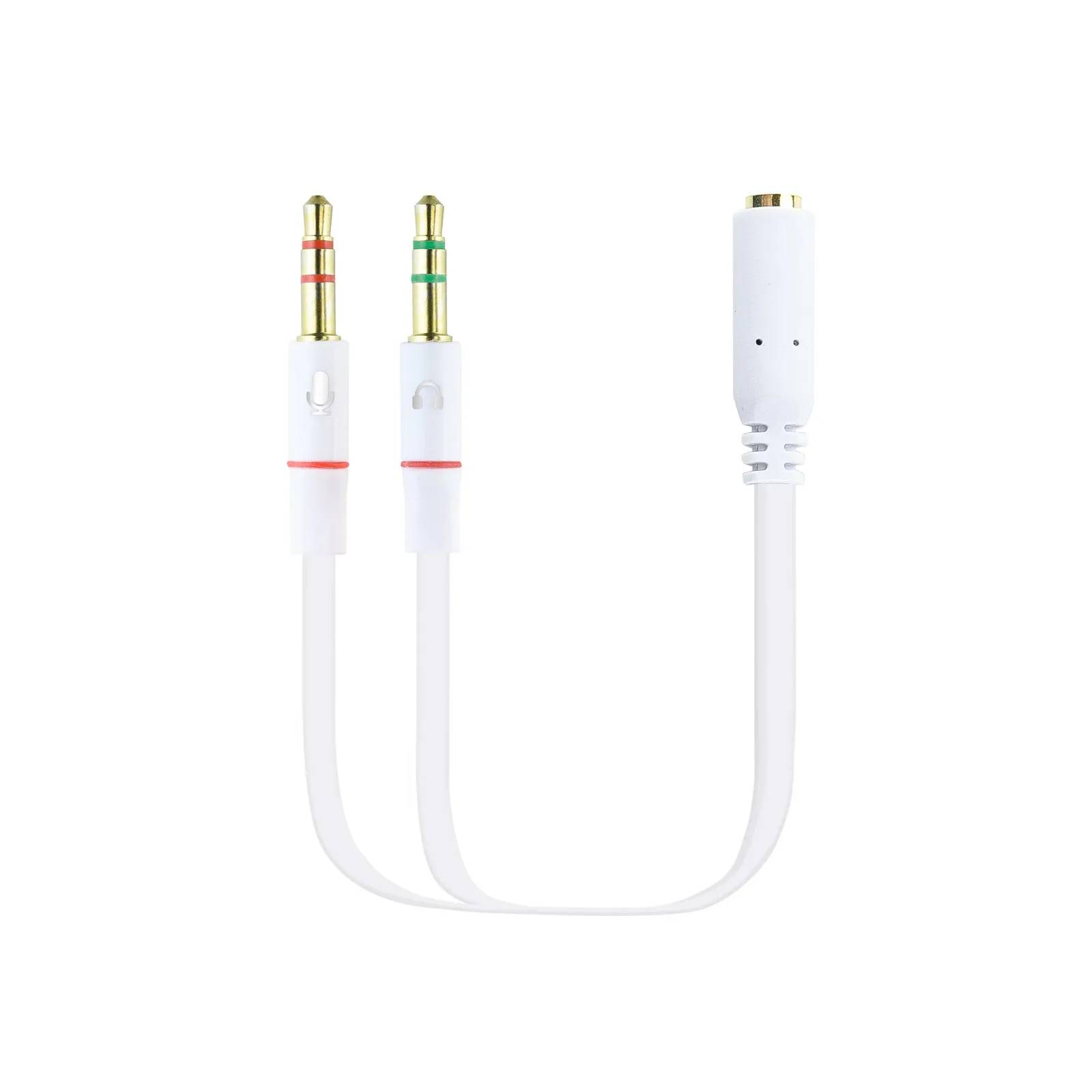 Nanocable 10.24.1203 cavo audio 02 m 2 x 3.5mm 3.5mm Bianco