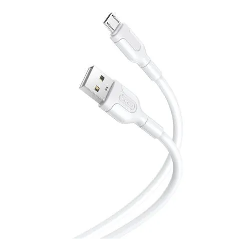 Cavo di Ricarica e Trasmissione Dati XO - Lunghezza 1m - Connettore Micro USB - Silicone Morbido e Resistente - Alta Velocità 5V 21A - Colore Nero