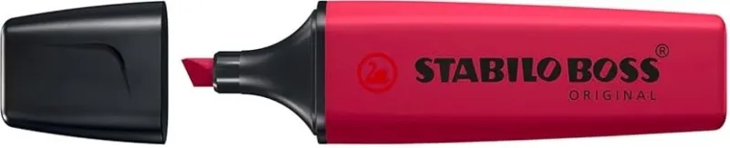Pennarello fluorescente Stabilo Boss Naturecolors Wildflower Edition - Larghezza tratto 2-5 mm - Inchiostro a base d'acqua - Rosso bordeaux