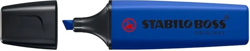Pennarello fluorescente Stabilo Boss Naturecolors Wildflower Edition - Larghezza del tratto tra 2 e 5 mm - Inchiostro a base d'acqua - Blu navy