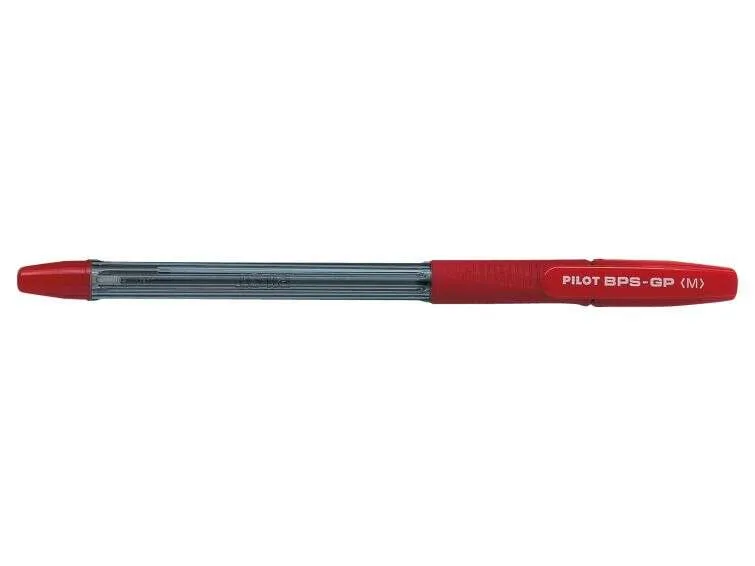 Penna a sfera Pilot BPS-GP - Punta media da 1 mm - Tratto da 04 mm - Ricaricabile - Rossa