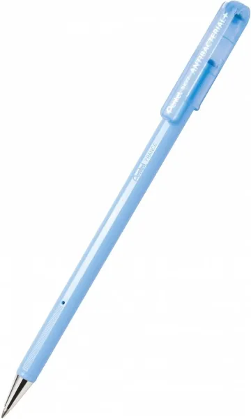 Penna a sfera antibatterica Pentel SuperB - Punta fine 07 mm - Certificata ISO 22196 - Ideale per i settori medico alimentare educativo cosmetico ecc. - Rosso
