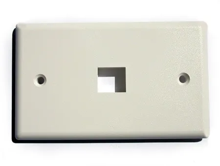 Placca Porta Frutti 1 Posizione X Jack Utp/Stp Colore Chiaro