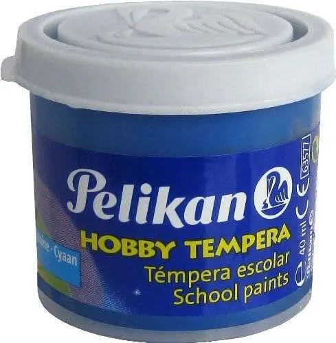 Tempera Pelikan School flacone da 40 ml - Facile da lavare - Ideale per attività scolastiche - Blu