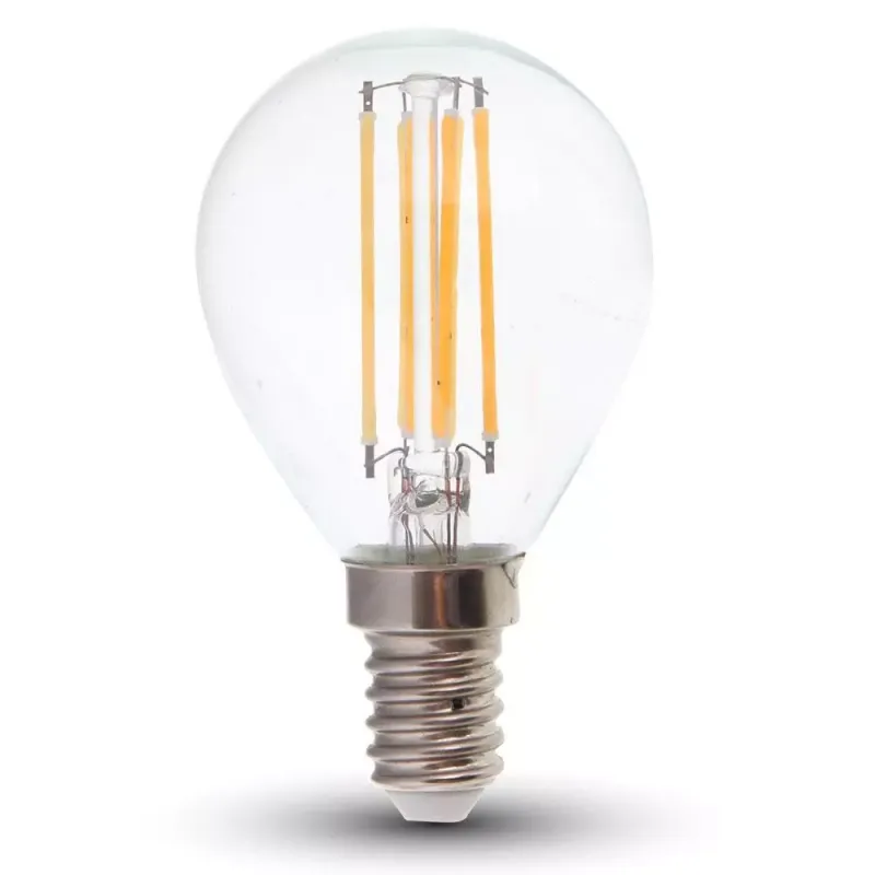 V-TAC Lampadina LED E14 6W 100LM/W P45 Filamento 4000K