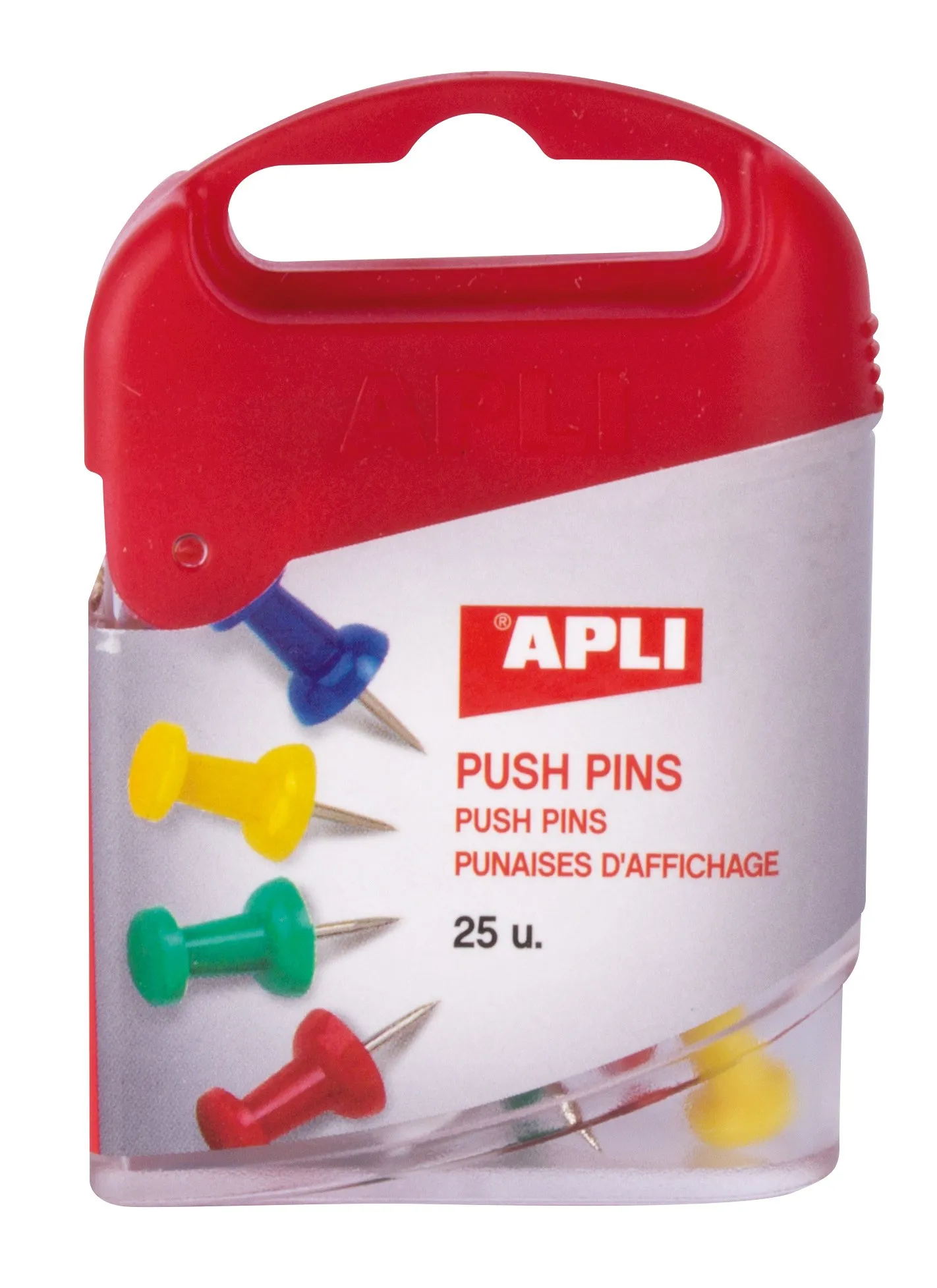 APLI 12349 Puntina&Chiodino Blu Verde Rosso Giallo 1 pz