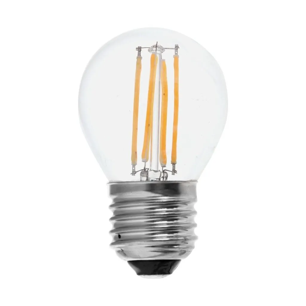 V-TAC Lampadina LED E27 6W 100LM/W G45 Filamento 6500K