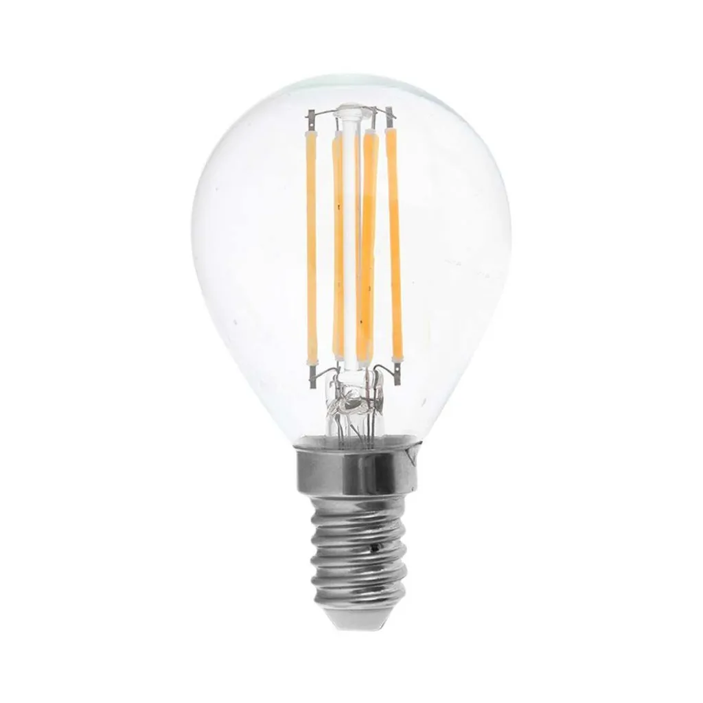 V-TAC Lampadina LED E14 6W 100LM/W P45 Filamento 6400K