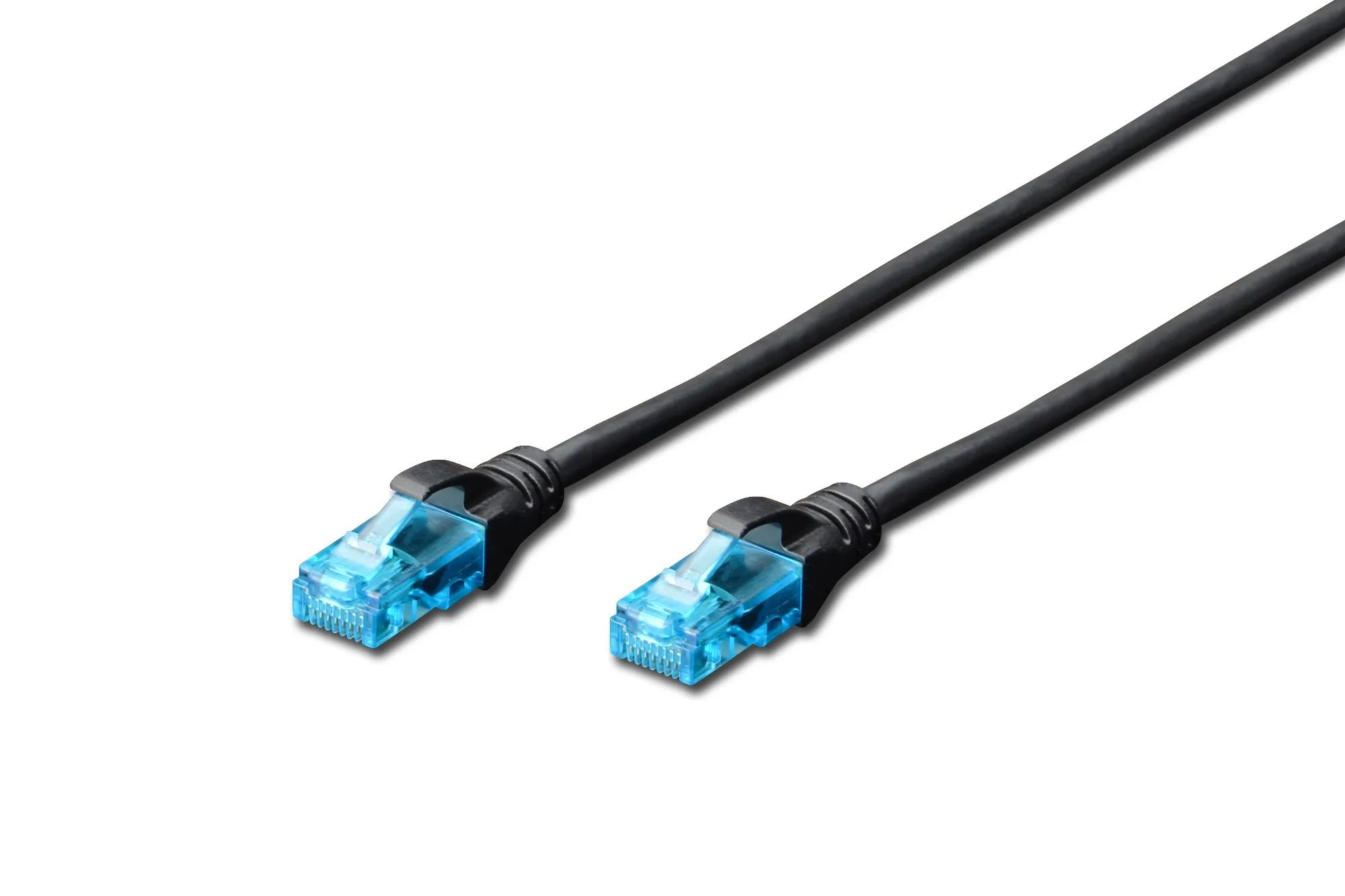 Cavo Rete Utp Cat. 5E Non Schermato - Lunghezza Mt. 1 - Colore Nero