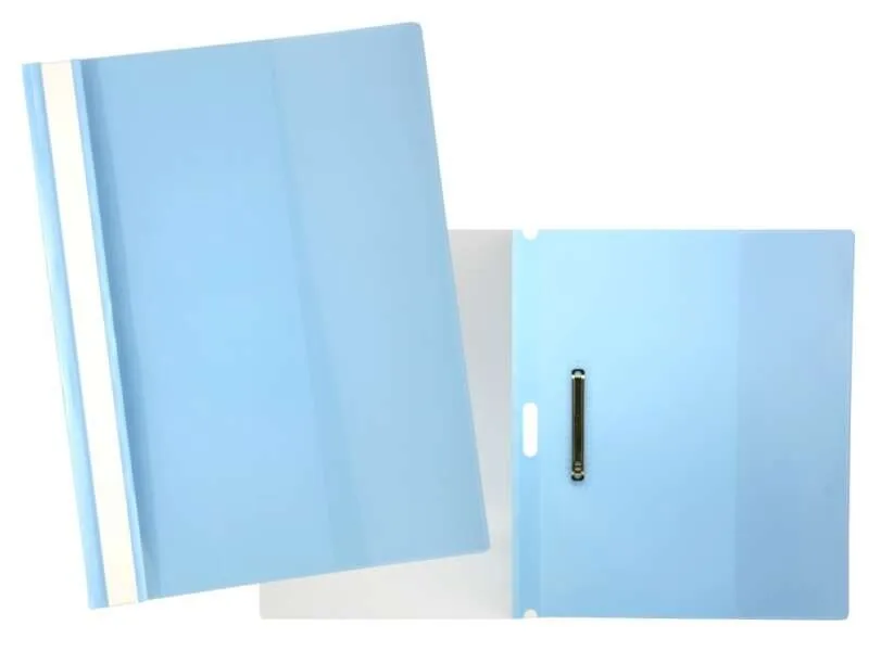 Yes Dossier con Fastener - Capacidad 30 Hojas A4 - Polipropileno Transparente - Color Azul
