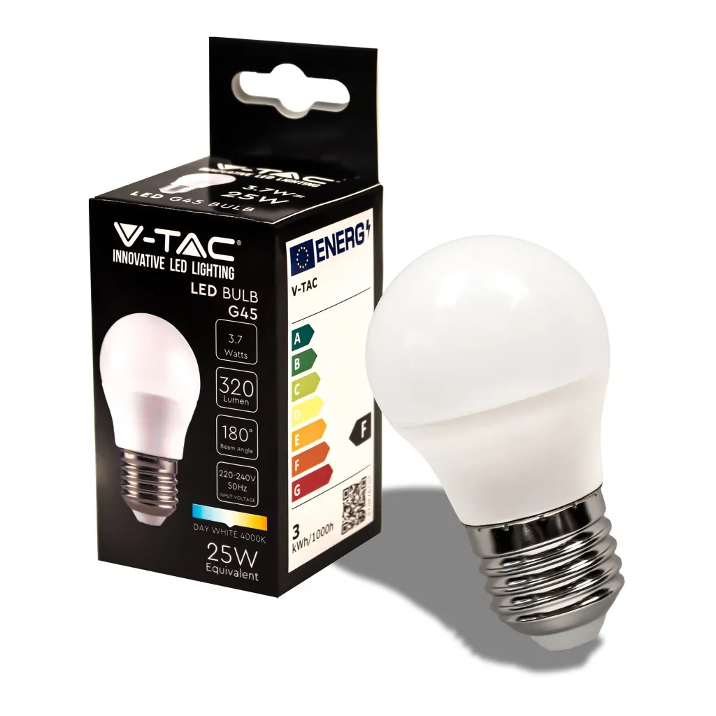 V-TAC Lampadina LED E27 37W G45 4000K