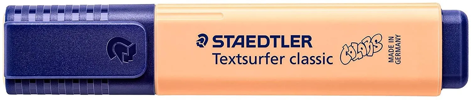 Staedtler Textsurfer Classic 364 Pastel Fluorescent Marker - Punta a scalpello - Linea tra 1 - 5 mm - Inchiostro a base d acqua - Colore pesca