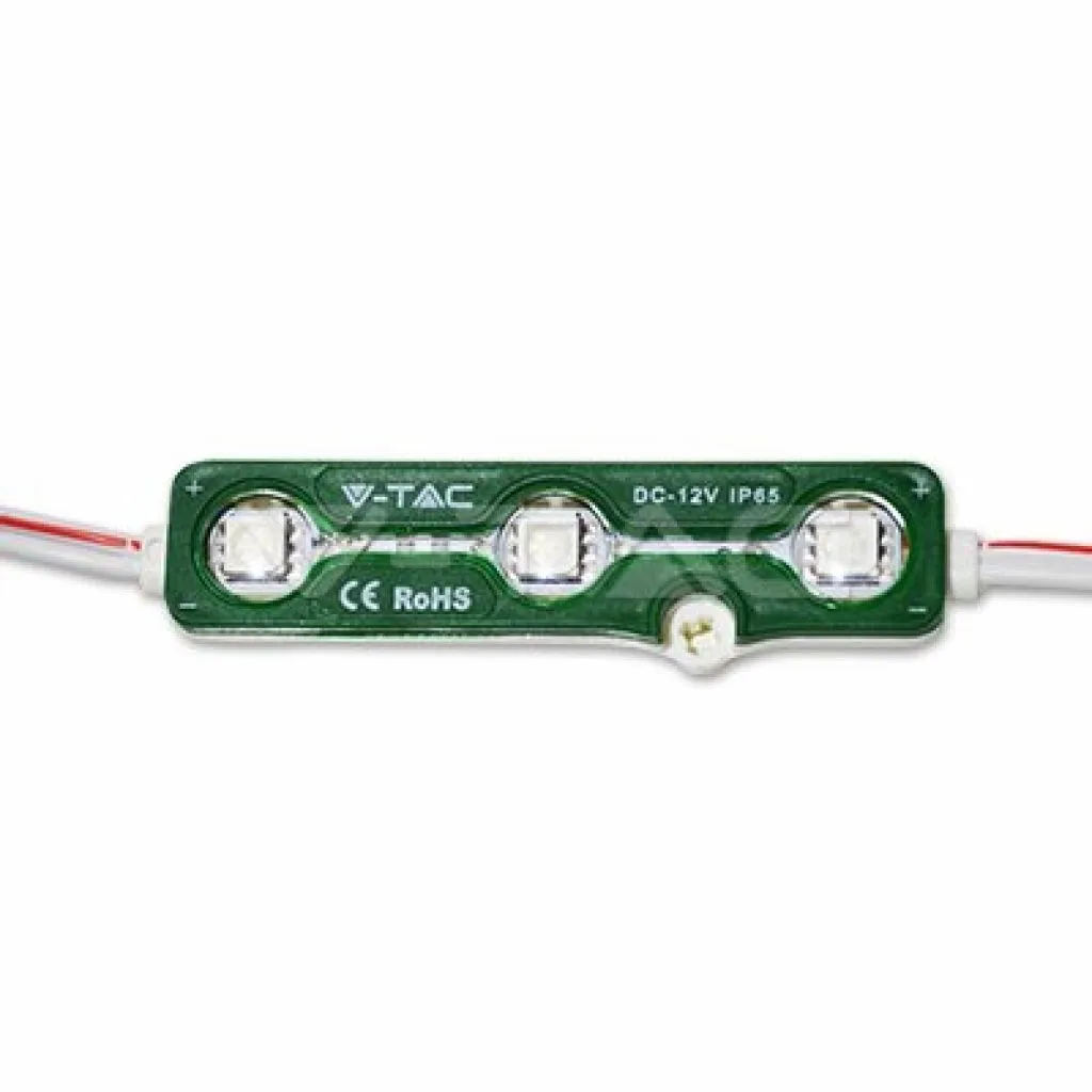 V-TAC Modulo LED SMD5050 072W 12V 3 LED Verde IP65
