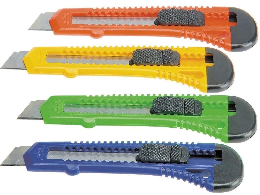Taglierina retrattile grande Bismark - Manico in plastica - Blocco di sicurezza