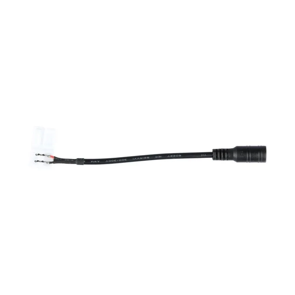 V-TAC Connettore per Strip LED SMD5050 a 2 Pin con Jack 21 Femmina