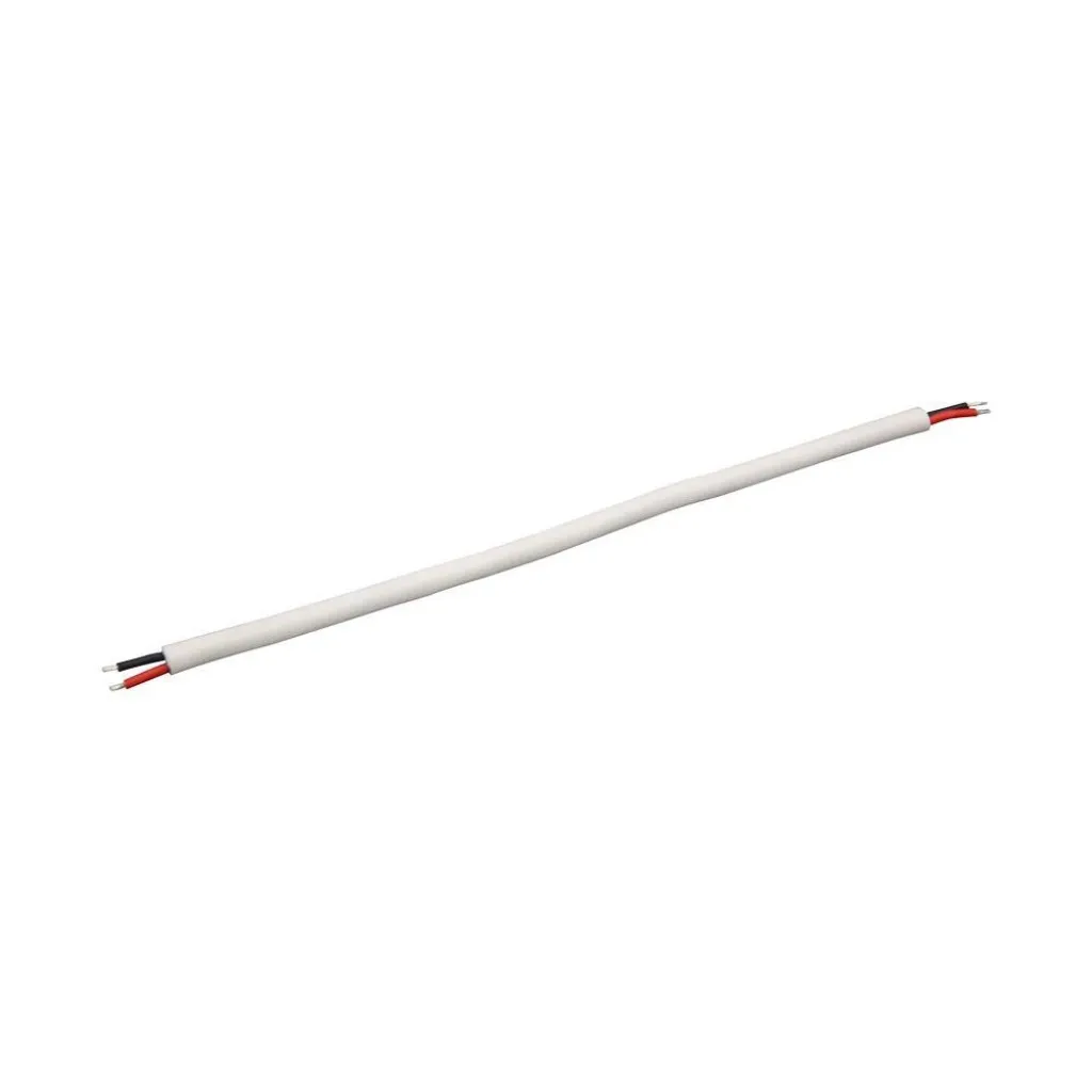 V-TAC Cavo per Strip LED Neon Flex 2 Poli PVC Bianco Tondo 05m Sezione 05mmq