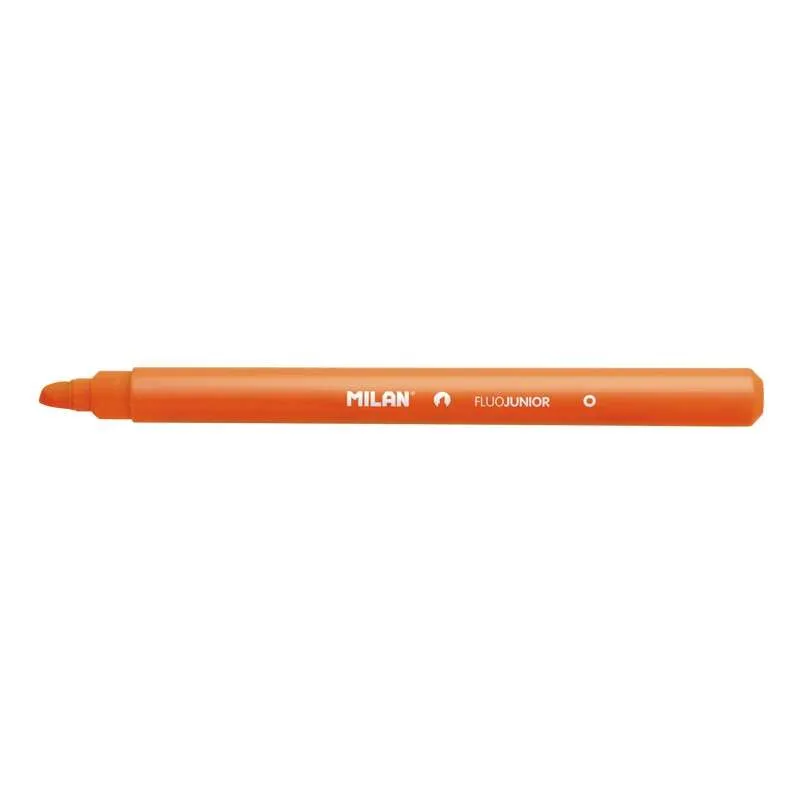 Pennarello fluorescente Milan Junior - Punta a scalpello 1-4 mm - Arancione