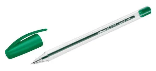 Penna a sfera Pelikan Stick Super Soft 1 mm - Inchiostro super fluido - Impugnatura triangolare - Verde