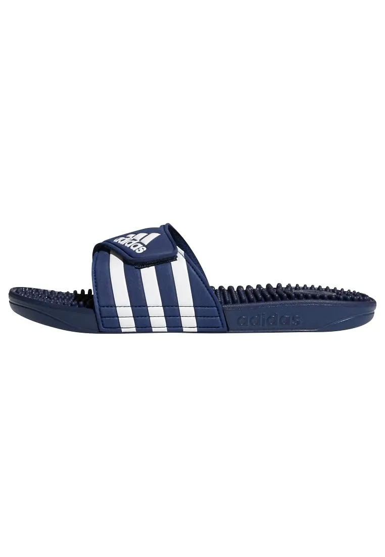 adidas Unisex - Adulto Adissage Slides Slipper, Dark Blue / Cloud White / Dark Blue, 43 EU