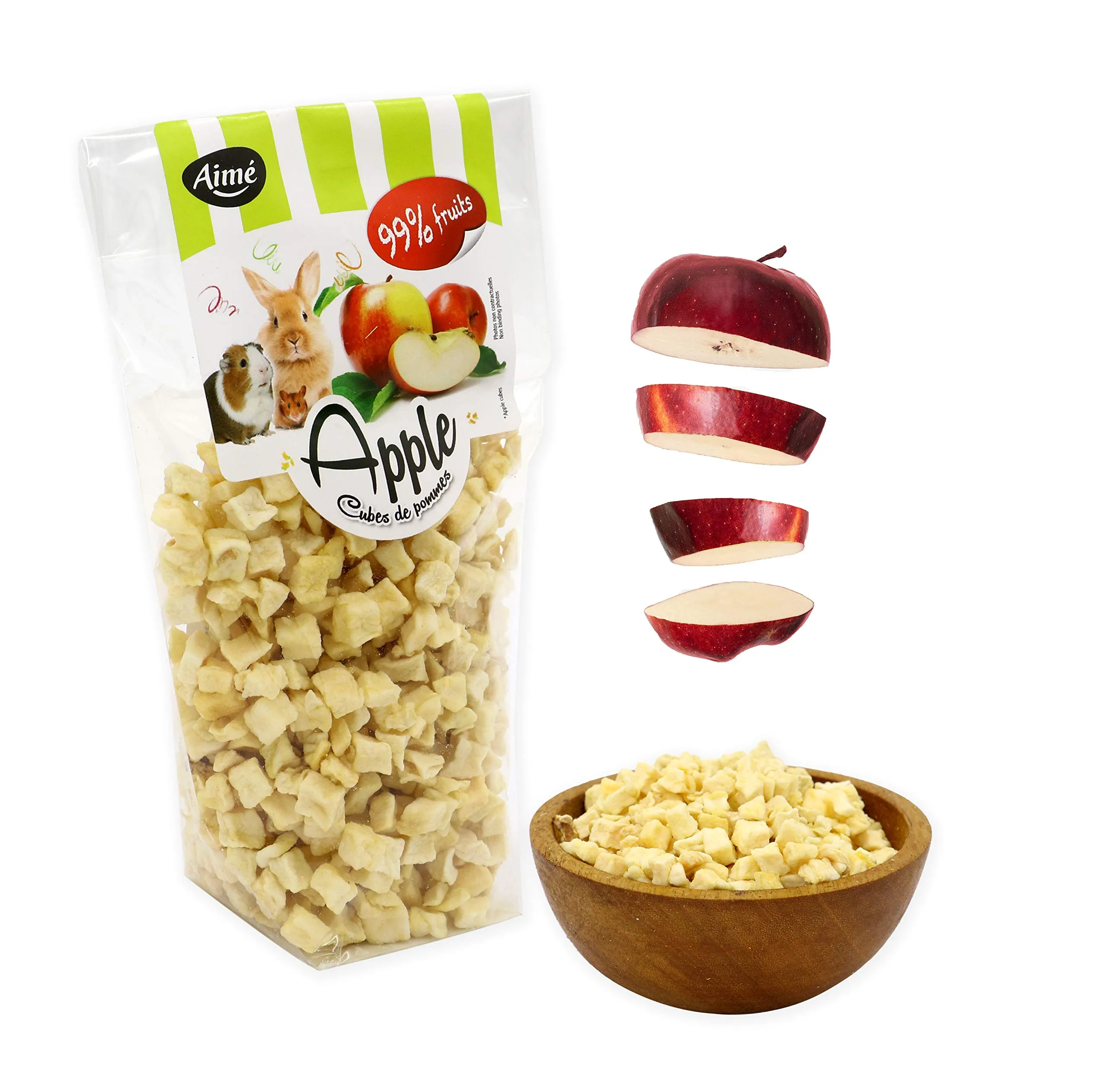 Aimé AME Dolci Snack Chips di Mela per Conigli/roditori 60 g