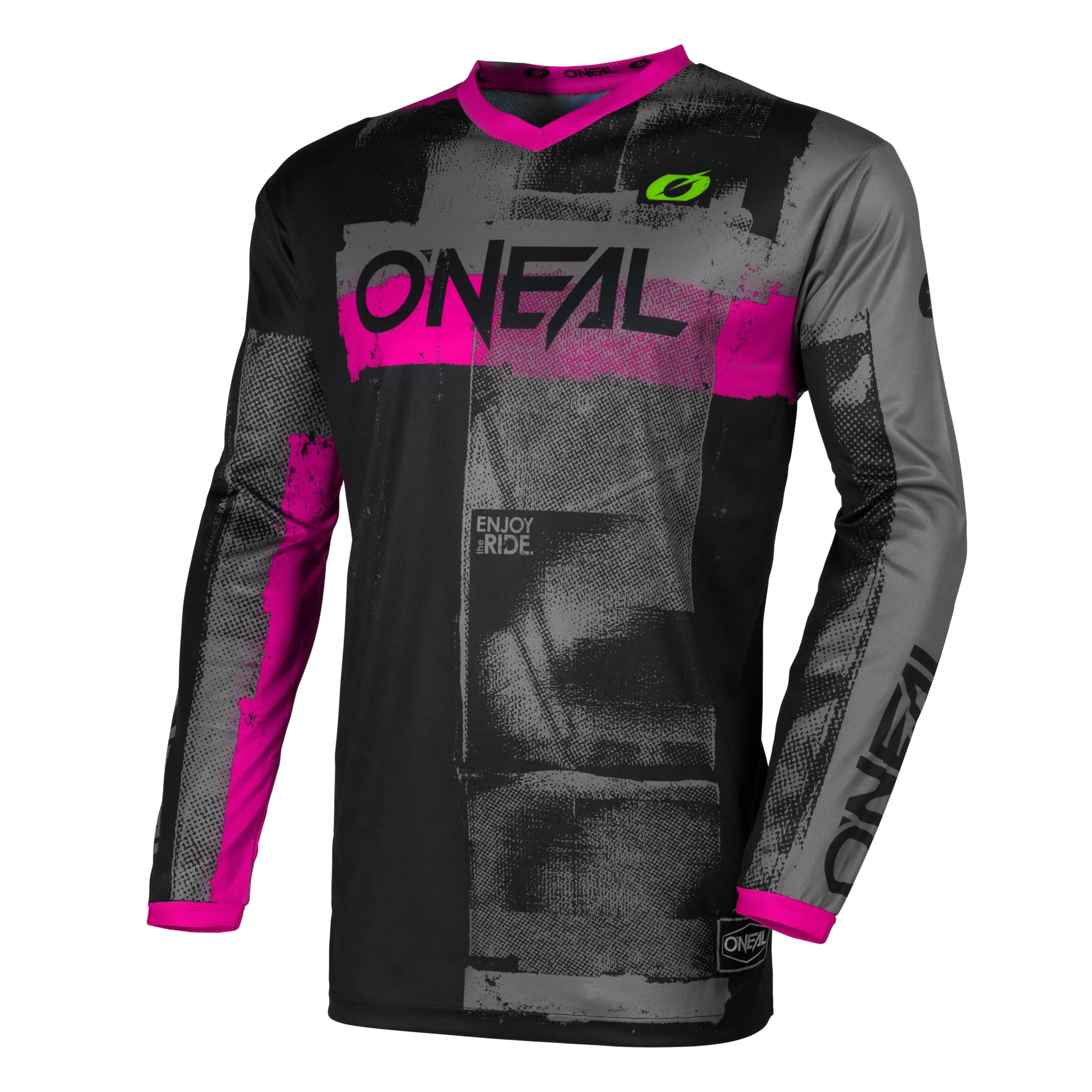 O'NEAL Maglia da Donna Roller Element Jersey, Nero/Rosa, M