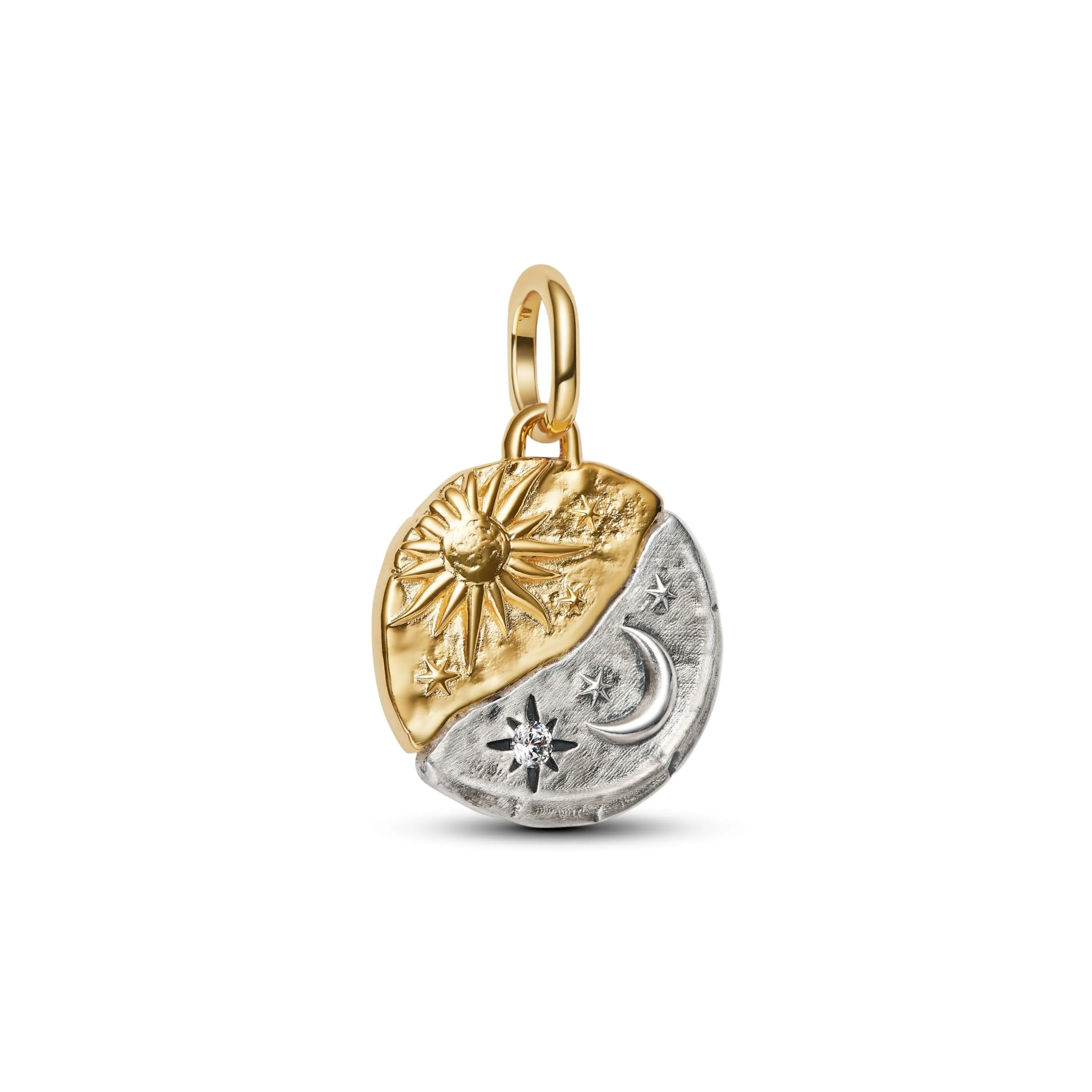 PANDORA ME 763977C01 Breloque médaillon en argent sterling plaqué or 14 carats Compatible Me & Moments