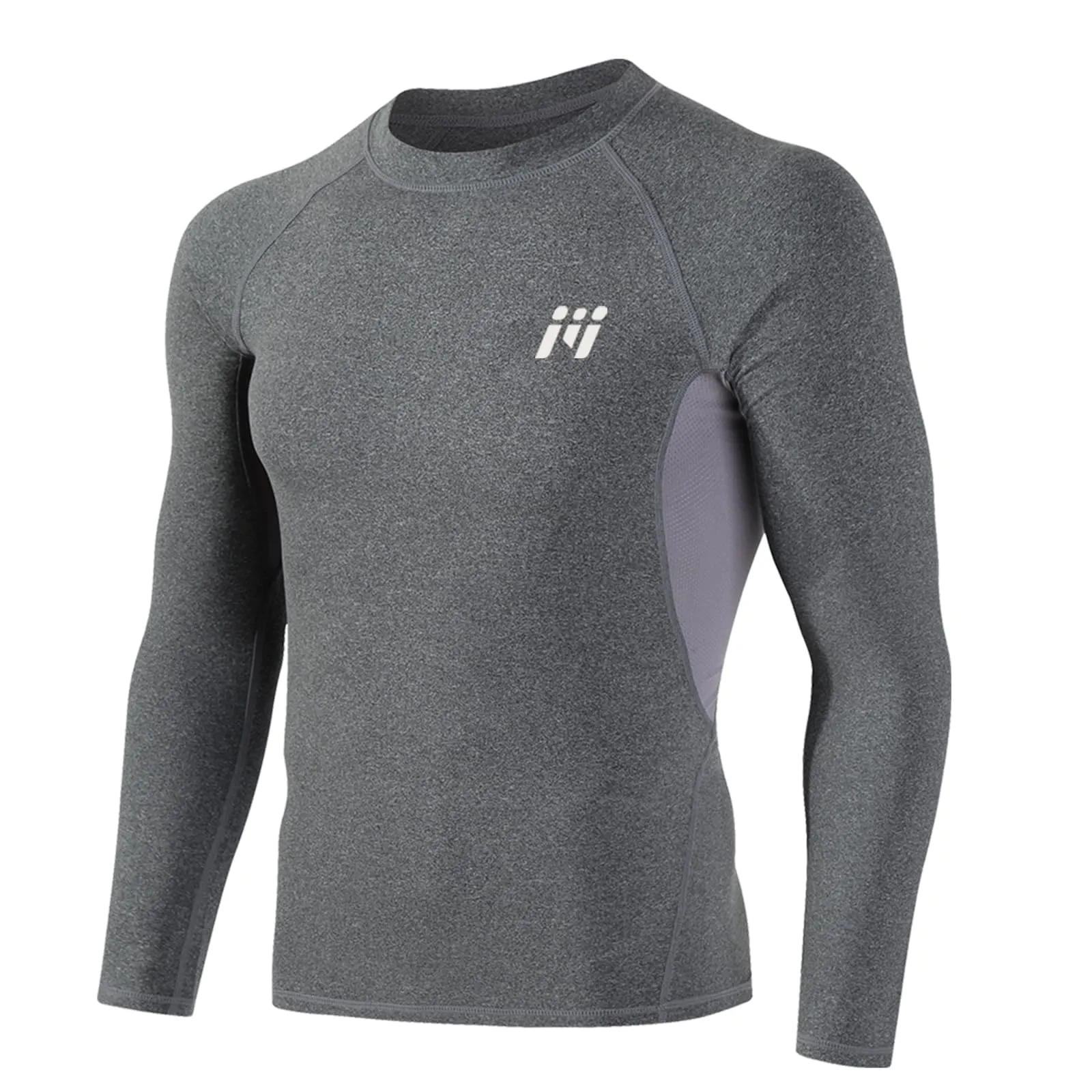 MEETWEE Maglia Termica Uomo, Maglia a Manica Lunga Compression Maglietta Biancheria Intima Sport T-Shirt Baselayer da Corsa Ciclismo Fitness