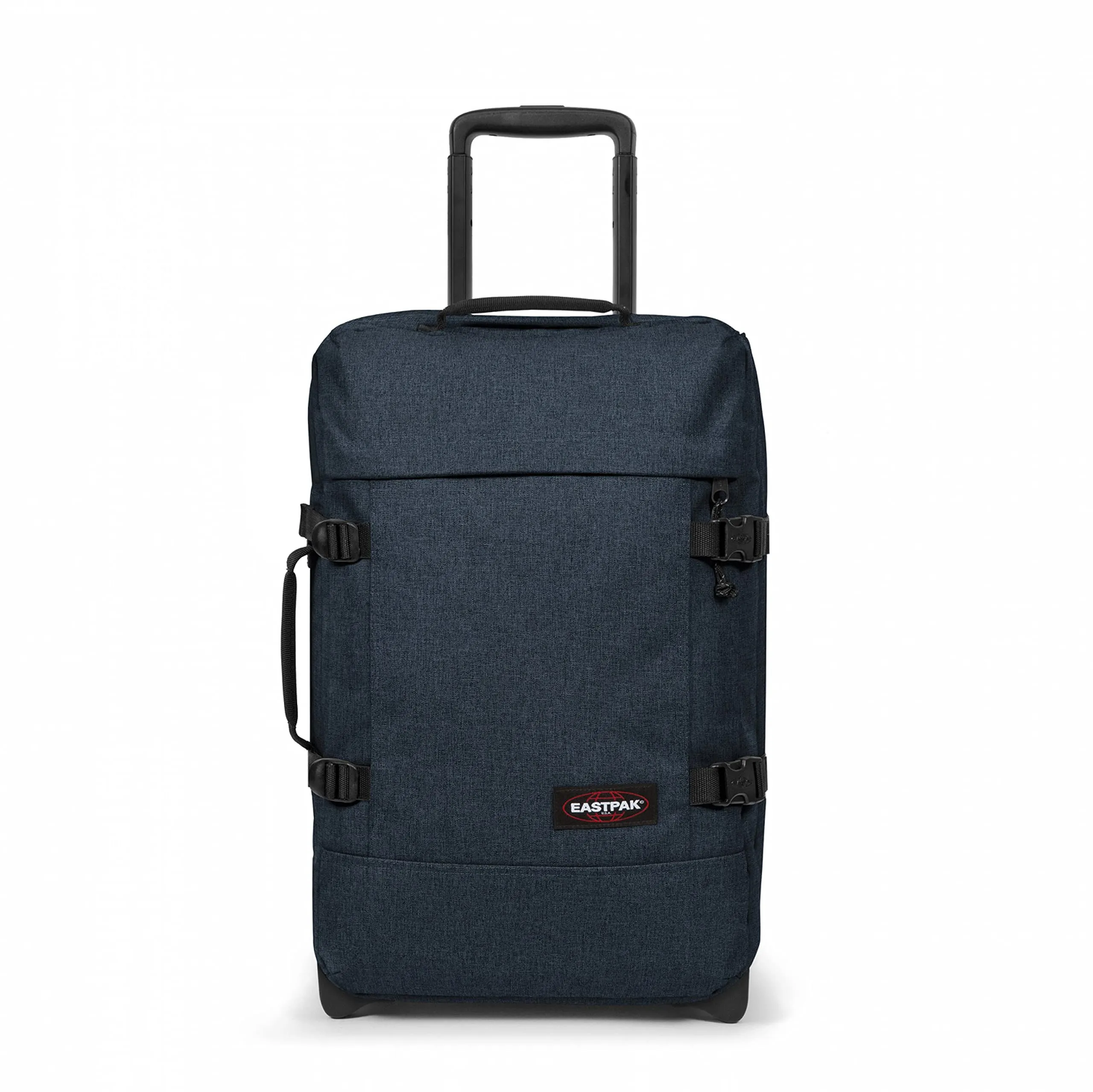 Eastpak Tranverz S Trolley Cabina 42L (51 x 32,5 x 24 cm), valigia bagaglio a mano con ruote, resistente e leggera, doppio scomparto, manico telescopico e TSA lock - TRIPLE DENIM